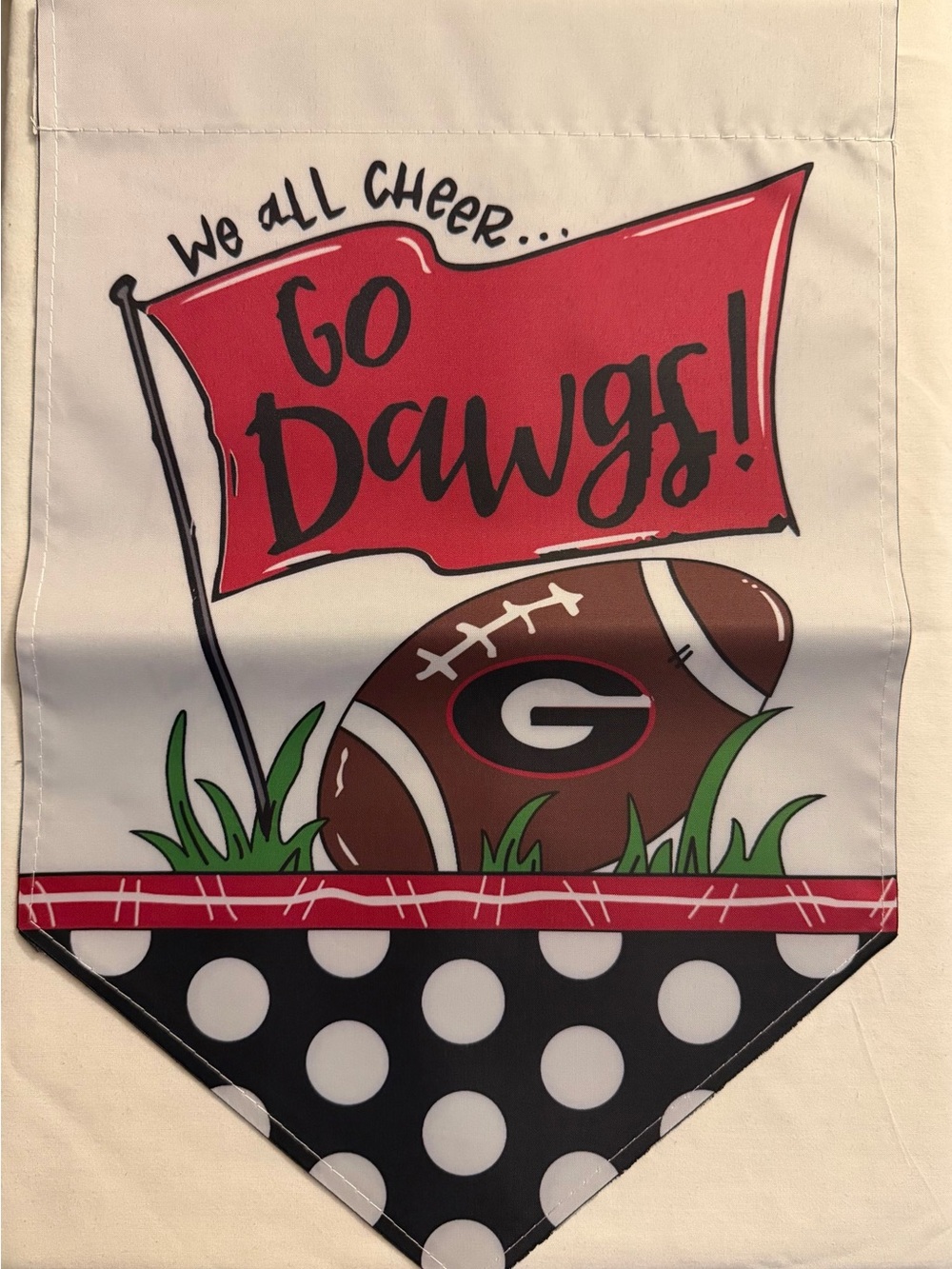 Georgia Bulldogs go dawgs garden flag